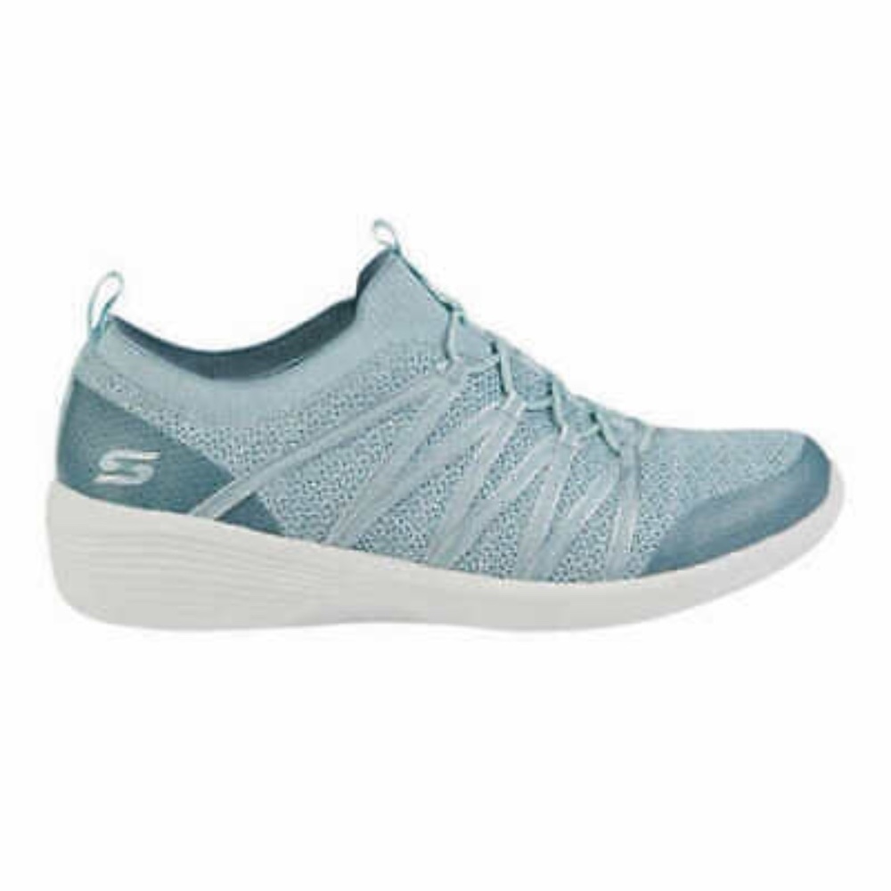 Skechers Flex Arya Ladies Slip On Shoe Blue Size 8